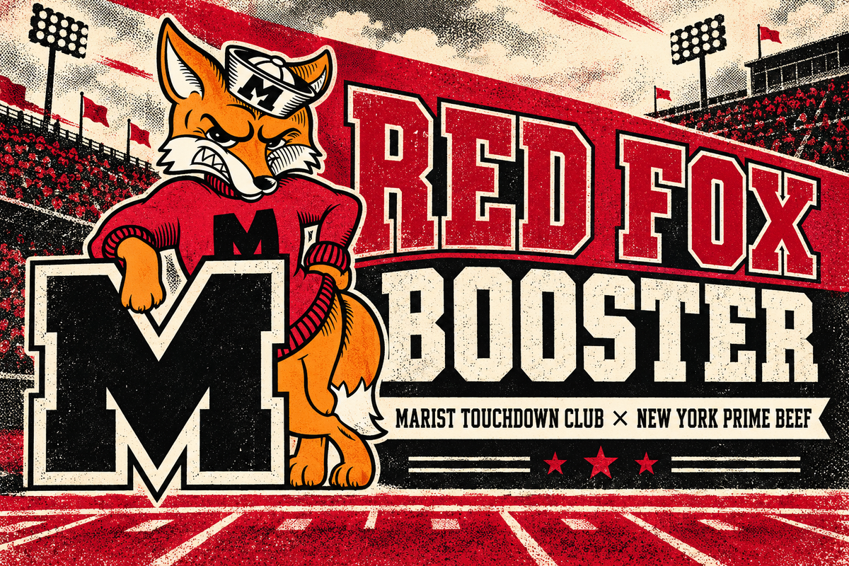Red Fox Booster — Marist Touchdown Club × New York Prime Beef
