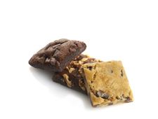 Sweet Sam’s Dessert Bars Pack from New York Prime Beef, featuring an assortment of chewy chocolate brownies and golden blondies, presented as a bundled variety